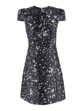 Michael Kors bleach-print A-line dress
