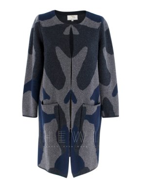 White T colour-block cashmere cardigan