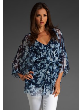 Catherine Malandrino  blue top