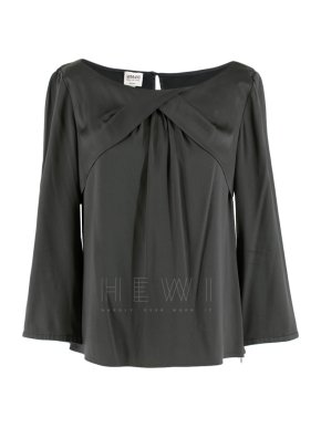 LR(Karen B)Armani Grey Silk Blouse