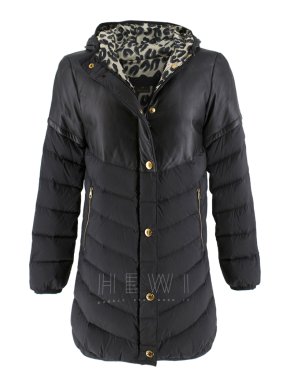 Louis Vuitton Black Hooded Quilted Jacket