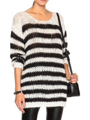 Saint Laurent Wool Oversize Striped Sweater