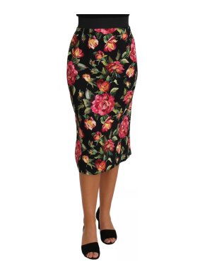 Dolce & Gabbana floral-print pencil skirt