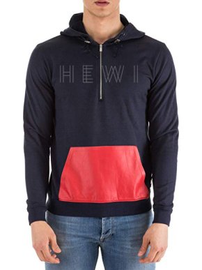 Fendi Navy Sweatshirt with Red Contrast Pocket