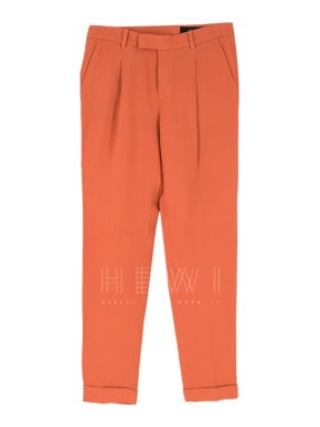 Gucci Coral Pleated Crepe Trousers