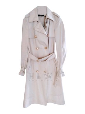 Anna Molinari beige belted trench coat
