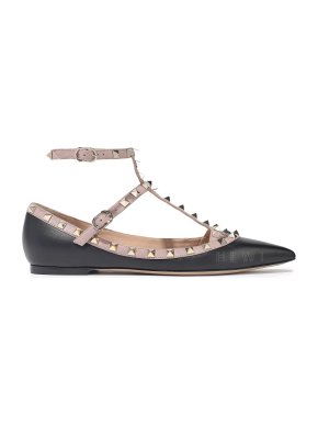 Valentino Rockstud leather point-toe flats