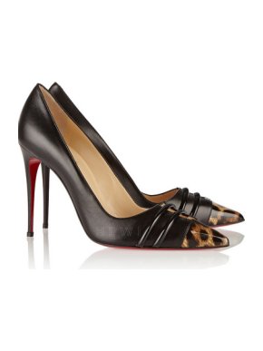 Christian Louboutin Front Double 100 leather pumps