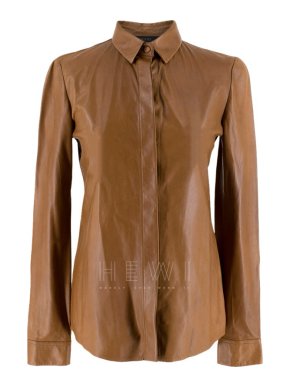 Gucci Tan Soft Leather Shirt