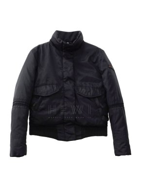 Peuterey black goose down bomber jacket