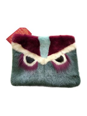 Bespoke Mink Fur Eyes Clutch