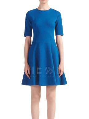 Joseph blue jersey Carla fit & flare dress
