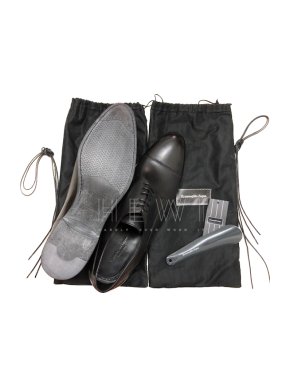 Ermenegildo Zegna Black Leather Oxfords