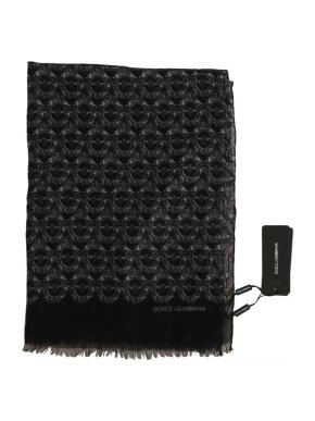 Dolce & Gabbana Men's Cashmere Royal Bee Print Scarf