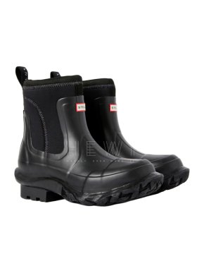 Stella McCartney x Hunter Black Rubber Rain Boots