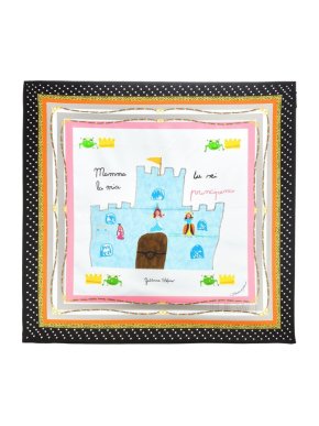 Dolce & Gabbana Children's Drawing Silk Scarf