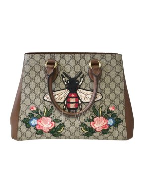 Gucci Monogram Supreme Embroidered Tote Bag