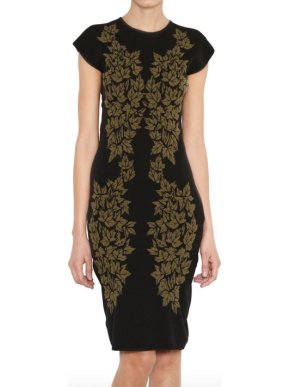 MCQ McQueen leaf pattern body con dress