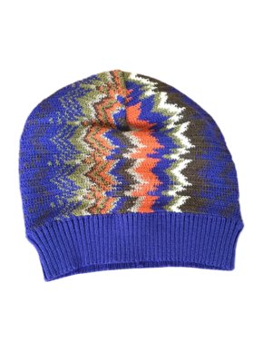 Missoni Purple Zig Zag Knit Hat