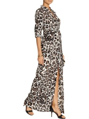 Diane Von Furstenberg Amina Cheetah Print Maxi Dress