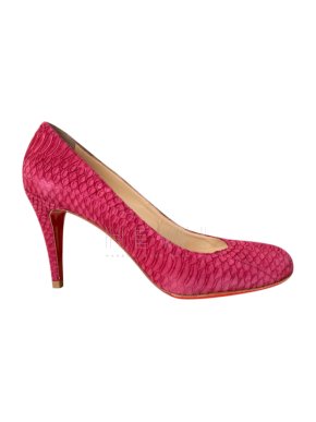 Christian Pink Python Pumps