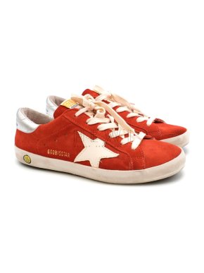 Golden Goose Red Superstar Sneakers