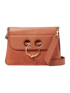 J.W. Anderson Pierce Leather & Suede Shoulder Bag