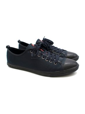 Prada Navy Canvas Men's Sneakers