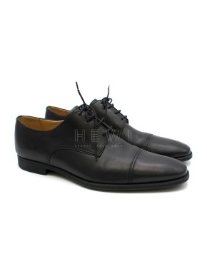 Bally Men's Black Leather Oxfords