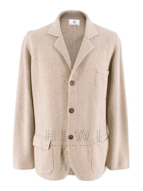 Emanuele Maffeis Beige Cashmere Men's Blazer