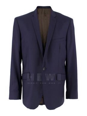 Spencer Hart Navy Blue Wool Blazer