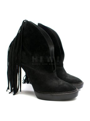 Burberry Prorsum Black Suede Nadie Boots