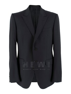 Gucci Black Wool Single Breasted Blazer