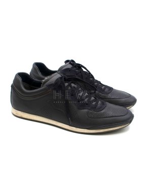 Salvatore Ferragamo Leather Men's Black Sneakers
