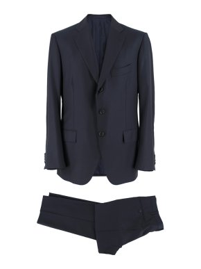 Cesare Attolini Black Men's Tailored Classic Suit