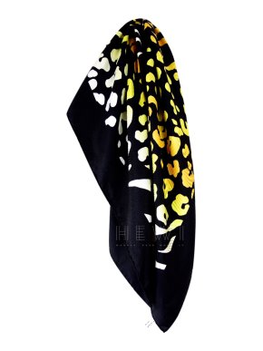 Lelloue Animal Print Silk Scarf