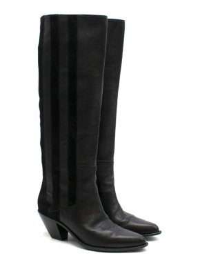 Golden Goose Deluxe Brand Black Leather & Suede Boots