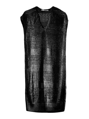 Balenciaga Black Open Knit Dress