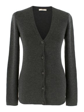 Prada Grey Cashmere & Silk Cardigan