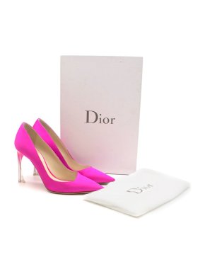 Dior Neon Pink Perpex Pumps