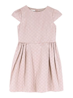 Gucci Girls 8 Years Pink Monogram Dress