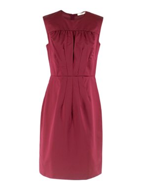 Prada Crimson Silk Evening Dress