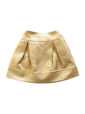 Simonetta Quilted Gold Skirt