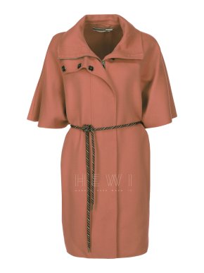 Max Mara Virgin Wool Camel Cape Coat