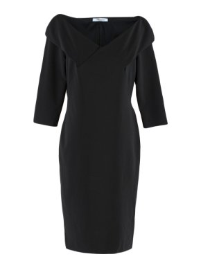 Blumarine Black Fitted Dress