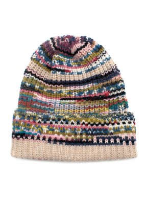 Missoni Knit Beige Multicolored Beanie