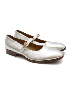 Alexander McQueen SS14  Silver Men's Buckle Detail Loafers