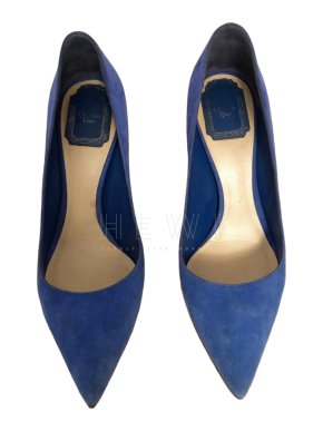 Dior Blue Suede Pumps