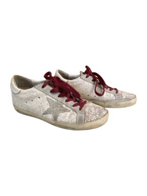 Golden Goose Superstar White Glitter Sneakers