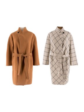 Louis Vuitton Reversible Wool Wrap Coat